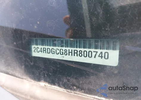 2017 Dodge Grand Caravan Sxt from USA, damaged, VIN 2C4RDGCG8HR800740